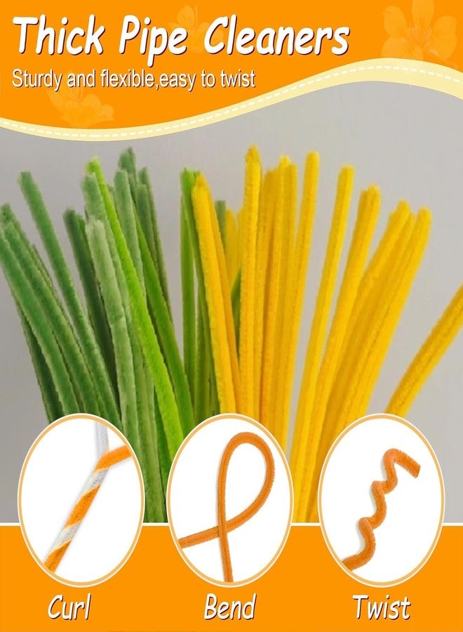 BOLT BEE Thick Pipe Cleaners Craft Set, 3 Assorted Pastel Macaron Colors, Chenille Stems, 30cm Length, Matte Finish, for DIY Art Projects (pipes for making sunflower(500pc)) - Image 5
